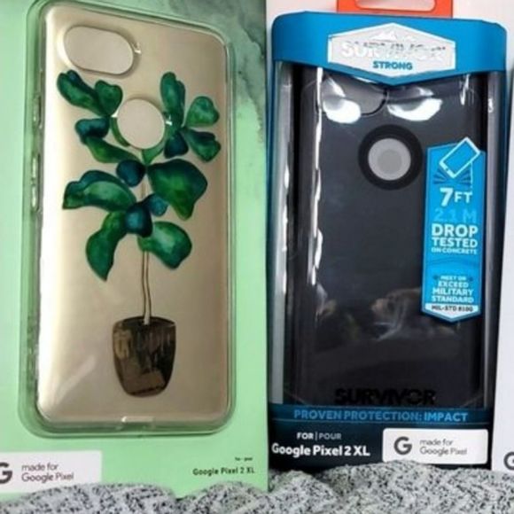 Google Pixel 2 XL Phone Case Bundle of 2 - Picture 1 of 5